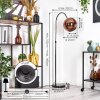 Koyoto Staande lamp Chroom, Zwart, 1-licht