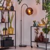 Koyoto Staande lamp Chroom, Zwart, 1-licht