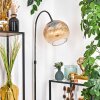 Koyoto Staande lamp, Booglampen Chroom, Zwart, 1-licht