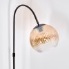 Koyoto Staande lamp, Booglampen Chroom, Zwart, 1-licht