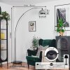 Baloca Staande lamp, Booglampen Chroom, Zwart, 1-licht