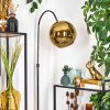 Koyoto Staande lamp, Booglampen Chroom, Zwart, 1-licht