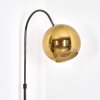Koyoto Staande lamp, Booglampen Chroom, Zwart, 1-licht