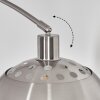 Baloca Staande lamp, Booglampen Nikkel mat, Zwart, 1-licht