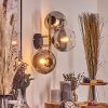 Koyoto Kogellampje, Wandlamp Goud, Zwart, 3-lichts