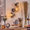 Gastor Kogellampje, Wandlamp Goud, Zwart, 3-lichts