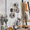 Gastor Kogellampje, Wandlamp Goud, Zwart, 3-lichts