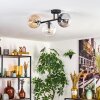 Gastor Plafondlamp, Kogellampje Amber, Duidelijk, Rookkleurig, 3-lichts Gastor Plafondlamp, Kogellampje Amber, Duidelijk, Rookkleurig, 3-lichts