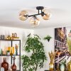 Gastor Plafondlamp, Kogellampje Amber, Duidelijk, 3-lichts