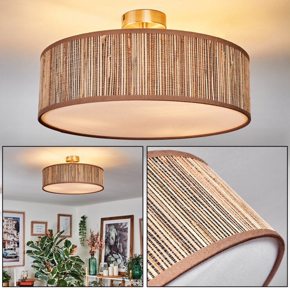 Foggia Plafondlamp Nikkel mat, 3-lichts main product photo