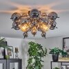 Milheiros Plafondlamp, Kogellampje Rookkleurig, 3-lichts