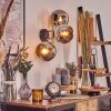 Koyoto Kogellampje, Wandlamp Goud, Zwart, 3-lichts