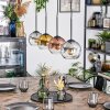 Koyoto Hanglamp, Kogellampje, Hanglamp Goud, Duidelijk, Koperkleurig, Rookkleurig, 4-lichts
