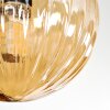 Chehalis Plafondlamp, Kogellampje Amber, 3-lichts