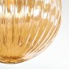 Chehalis Plafondlamp, Kogellampje Amber, 3-lichts