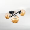 Chehalis Plafondlamp, Kogellampje Amber, 3-lichts