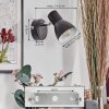Farel Wandlamp, Muurspot Chroom, Zwart, 1-licht