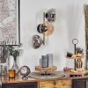 Gastor Kogellampje, Wandlamp Goud, Zwart, 3-lichts