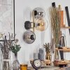 Gastor Kogellampje, Wandlamp Goud, Zwart, 3-lichts
