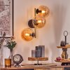 Gastor Kogellampje, Wandlamp Goud, Zwart, 3-lichts