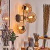 Gastor Kogellampje, Wandlamp Goud, Zwart, 3-lichts