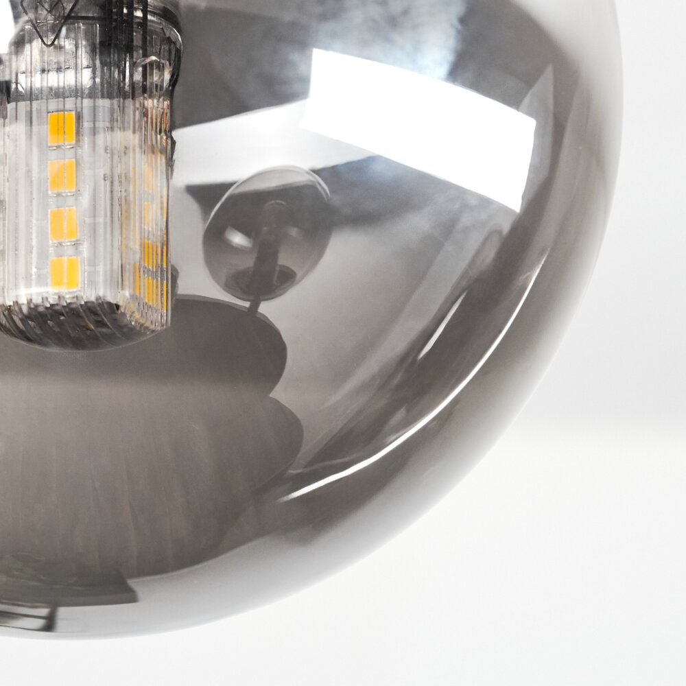 Chehalis Plafondlamp, Kogellampje Rookkleurig, 5-lichts