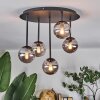 Chehalis Plafondlamp, Kogellampje Rookkleurig, 5-lichts