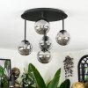 Chehalis Plafondlamp, Kogellampje Rookkleurig, 5-lichts