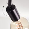 Geira Plafondlamp Zwart, 2-lichts