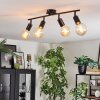 Geira Plafondlamp Zwart, 4-lichts