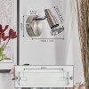 Firan Wandlamp, Muurspot LED Chroom, Nikkel mat, 1-licht