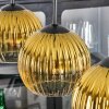 Koyoto Hanglamp, Kogellampje, Hanglamp Goud, Duidelijk, 4-lichts