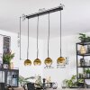 Koyoto Hanglamp, Kogellampje, Hanglamp Goud, Duidelijk, 4-lichts