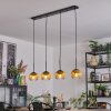 Koyoto Hanglamp, Kogellampje, Hanglamp Goud, Duidelijk, 4-lichts