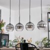 Koyoto Hanglamp, Kogellampje, Hanglamp Duidelijk, Rookkleurig, 4-lichts