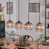 Koyoto Hanglamp, Kogellampje, Hanglamp Duidelijk, Rookkleurig, 4-lichts