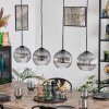 Koyoto Hanglamp, Kogellampje, Hanglamp Duidelijk, Rookkleurig, 4-lichts