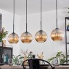 Koyoto Hanglamp, Kogellampje, Hanglamp Amber, 4-lichts