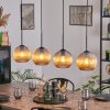 Koyoto Hanglamp, Kogellampje, Hanglamp Amber, 4-lichts