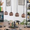 Koyoto Hanglamp, Kogellampje, Hanglamp Koperkleurig, 4-lichts