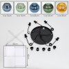 Koyoto Hanglamp, Kogellampje, Cluster hanglamp Blauw, Goud, Groen, 5-lichts