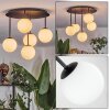 Chehalis Plafondlamp, Kogellampje Wit, 5-lichts