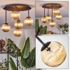 Chehalis Plafondlamp, Kogellampje Amber, 5-lichts