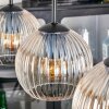 Koyoto Hanglamp, Kogellampje, Hanglamp Amber, Duidelijk, 4-lichts