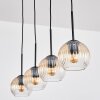 Koyoto Hanglamp, Kogellampje, Hanglamp Amber, Duidelijk, 4-lichts