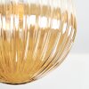 Chehalis Plafondlamp, Kogellampje Amber, Duidelijk, Rookkleurig, 5-lichts