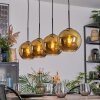 Koyoto Hanglamp, Kogellampje, Hanglamp Goud, 4-lichts