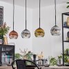 Ripoll Hanglamp, Kogellampje, Hanglamp Goud, Duidelijk, Koperkleurig, Rookkleurig, 4-lichts