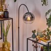 Koyoto Staande lamp, Booglampen Chroom, Zwart, 1-licht