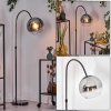 Koyoto Staande lamp Chroom, Zwart, 1-licht
